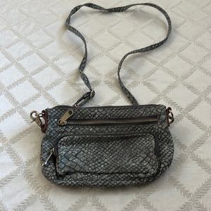 Victoria’s Secret pink crossbody snake print purse